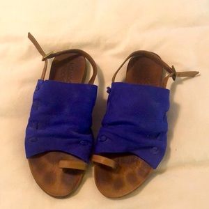 Miz Mooz suede sandals, blue